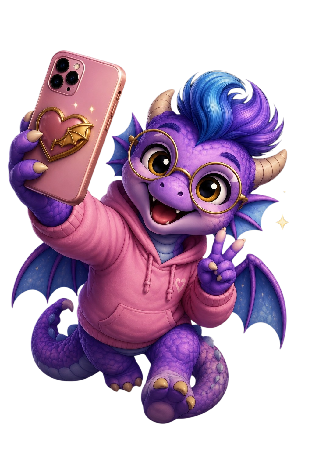 Pip Inkwing ready for a bookish selfie